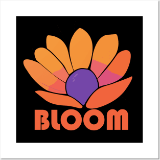 Bloom - 70s flower power design Posters and Art